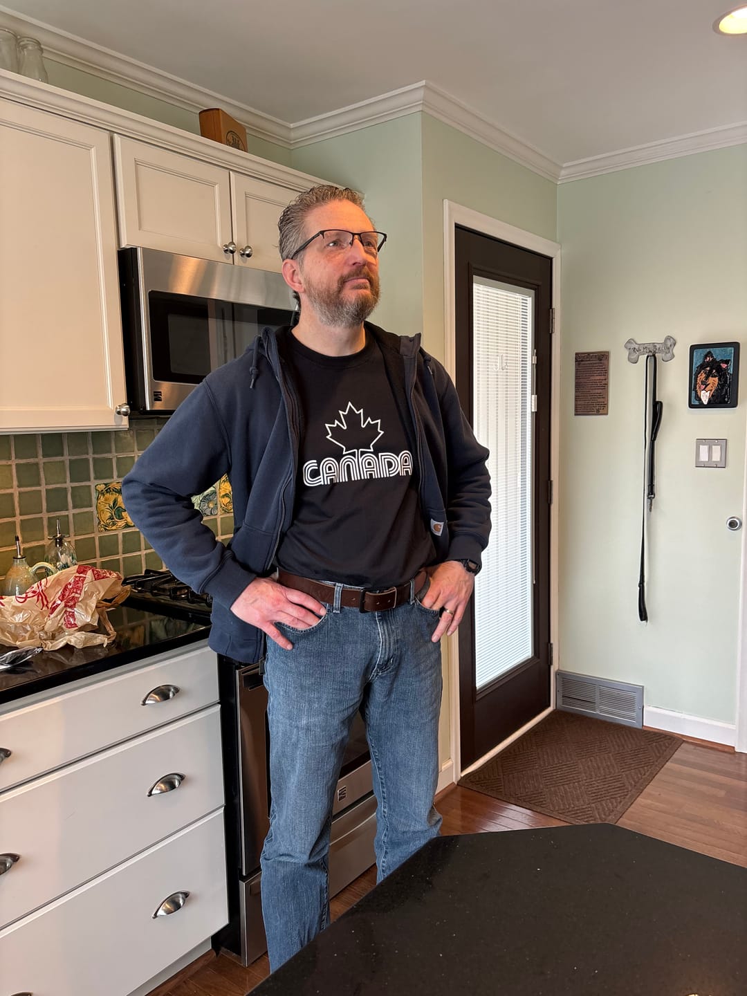 Customer photo review of Canada Day Retro Design T-shirt