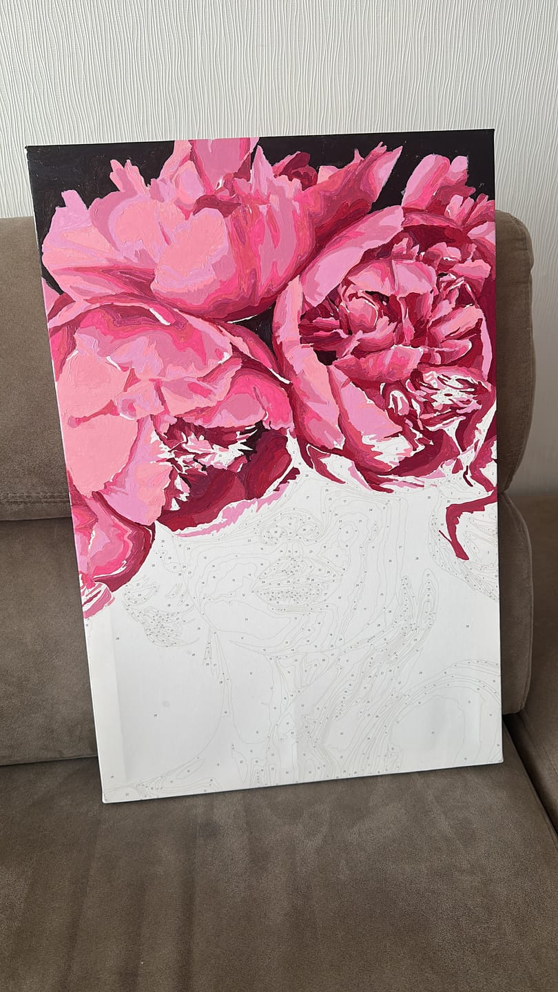 Customer photo review of Malen nach Zahlen - Noir Woman - Premium Painting