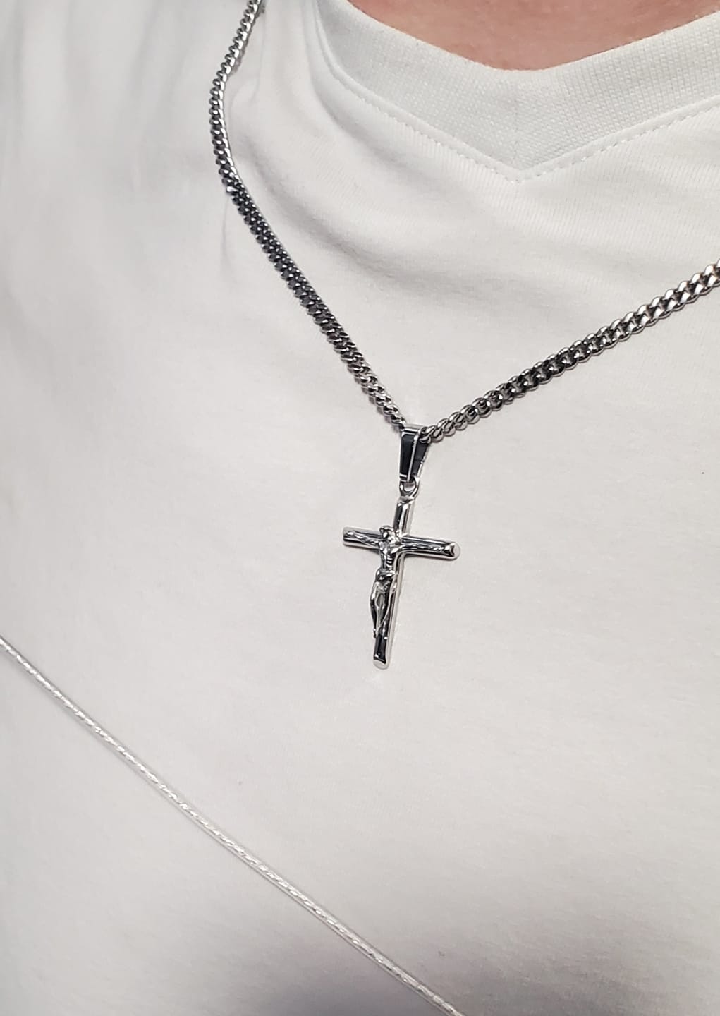 Customer photo review of Crucifix Cross Pendant