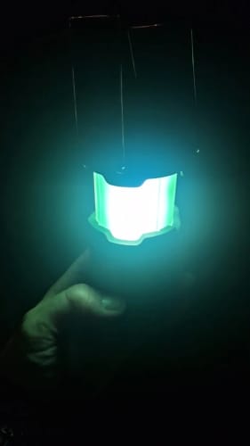 Customer photo review of Nuclear Reactor Lantern Night Light – Industrial Sci-Fi Aesthetic