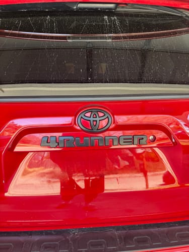 Customer photo review of 2010-2024 4RUNNER EMBLEM OVERLAY BLACKOUT KIT