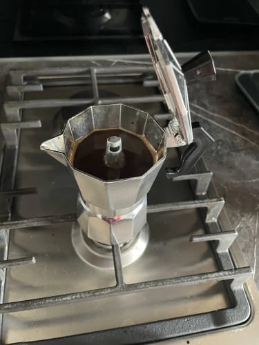 Customer photo review of Cafetière Italienne Vintage 12 Tasses en Aluminium