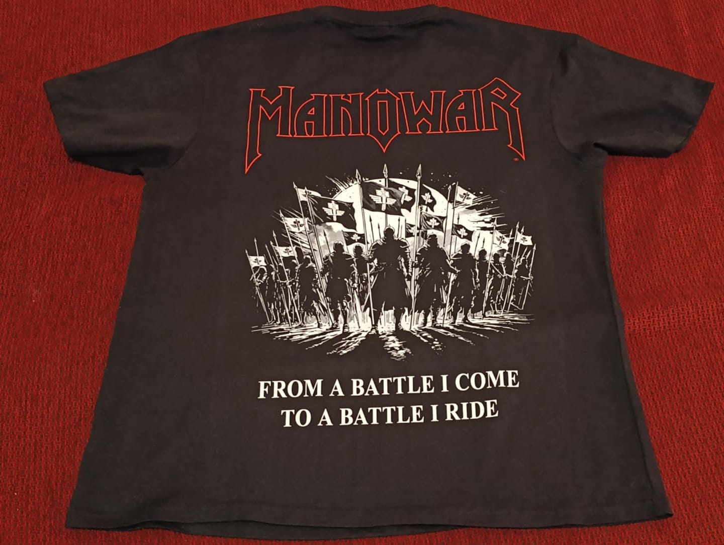 Customer photo review of MANOWAR T-SHIRT WARRIORS OF THE WORLD 2025