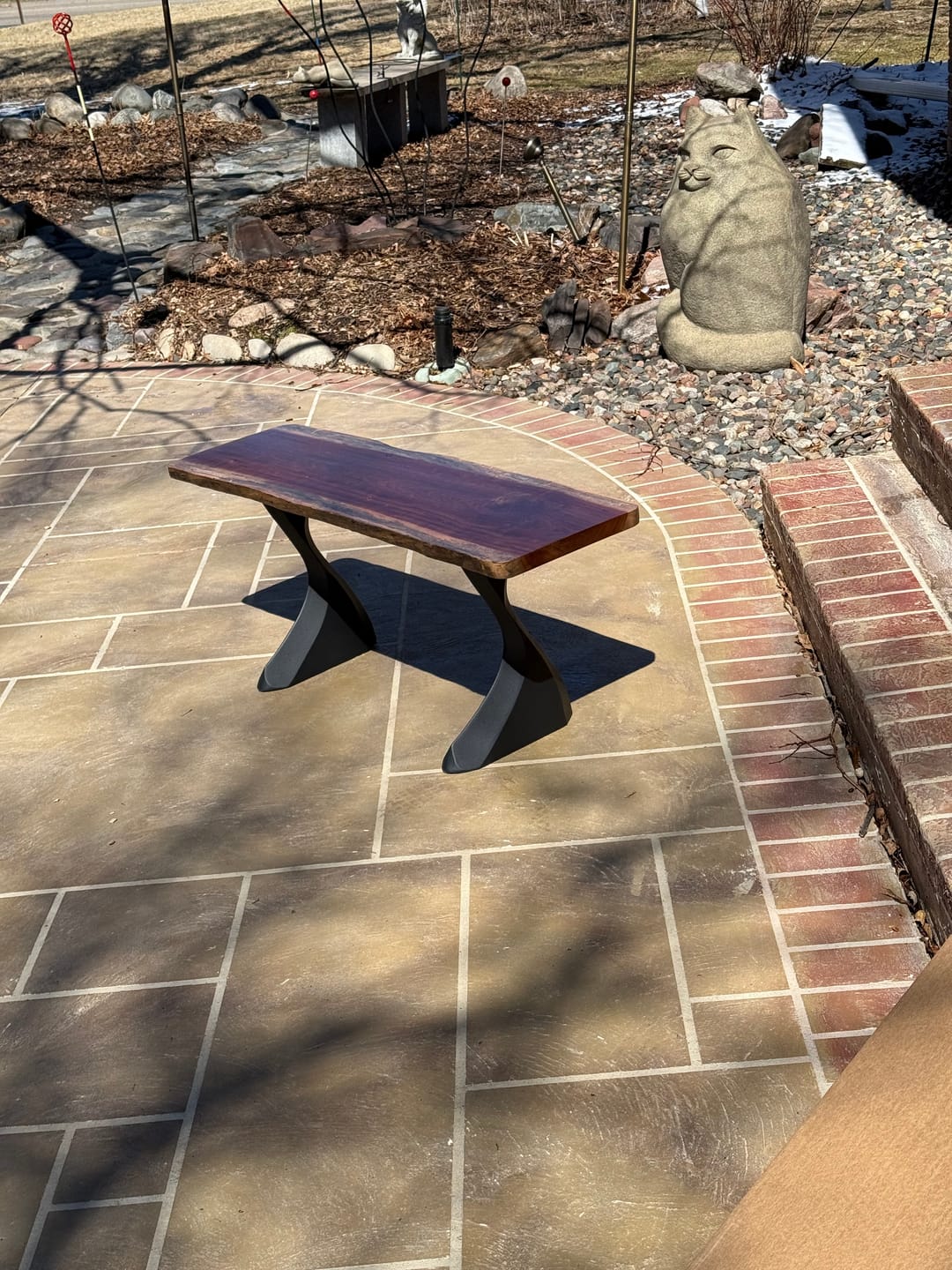 Customer photo review of Bench Legs 122 Botas 16H Minimalist Metal Furniture