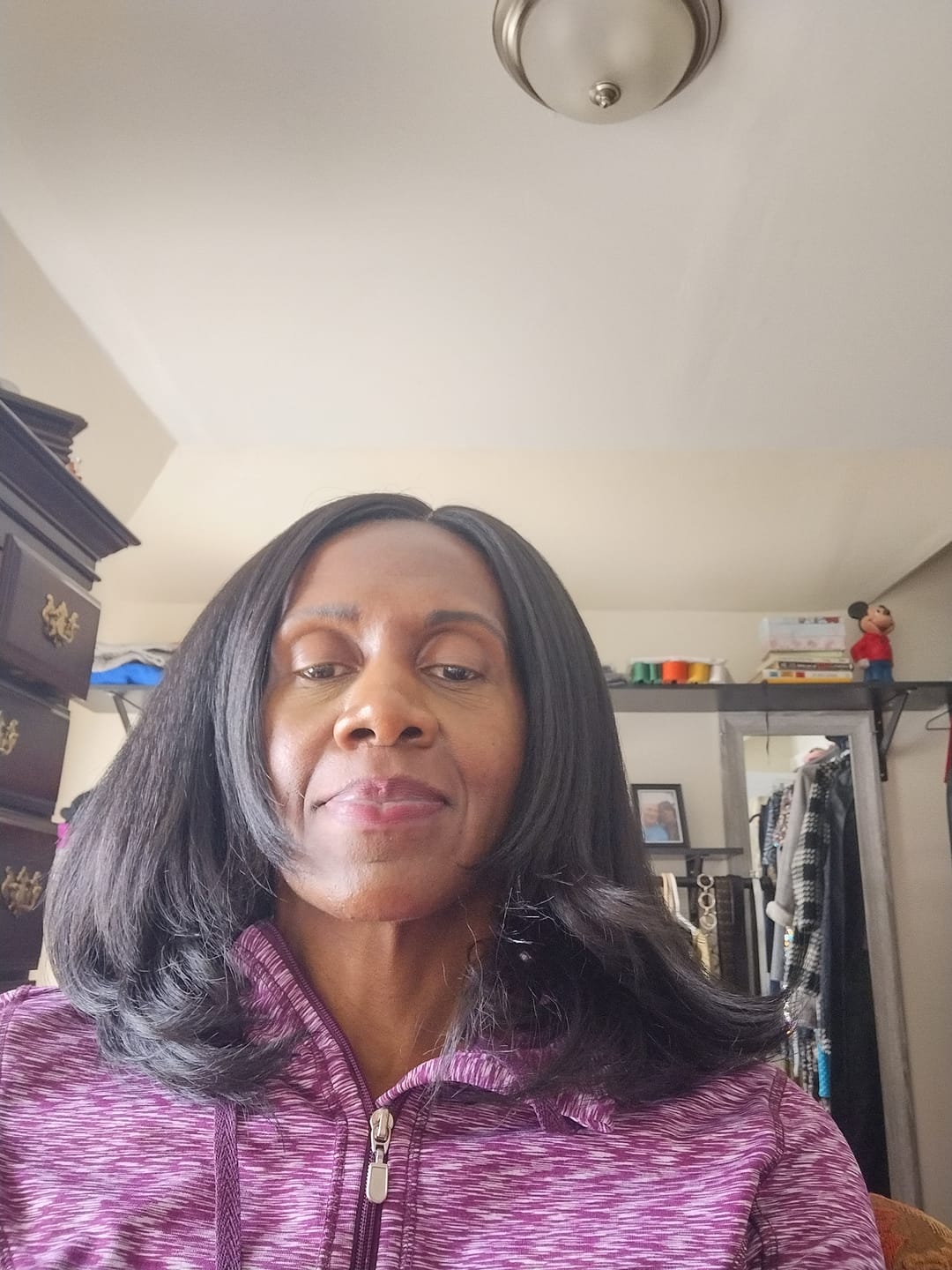 Customer photo review of Sensationnel Dashly Salt & Pepper HD Lace Part Wig - SP LACE UNIT 3