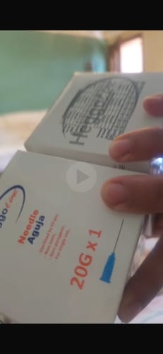 Customer photo review of Aguja 20G x 1"