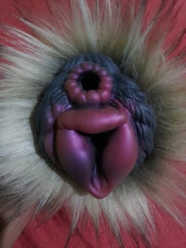 Customer photo review of Chimera's Embrace: Plush Furry Fleshlight Masturbator Toy