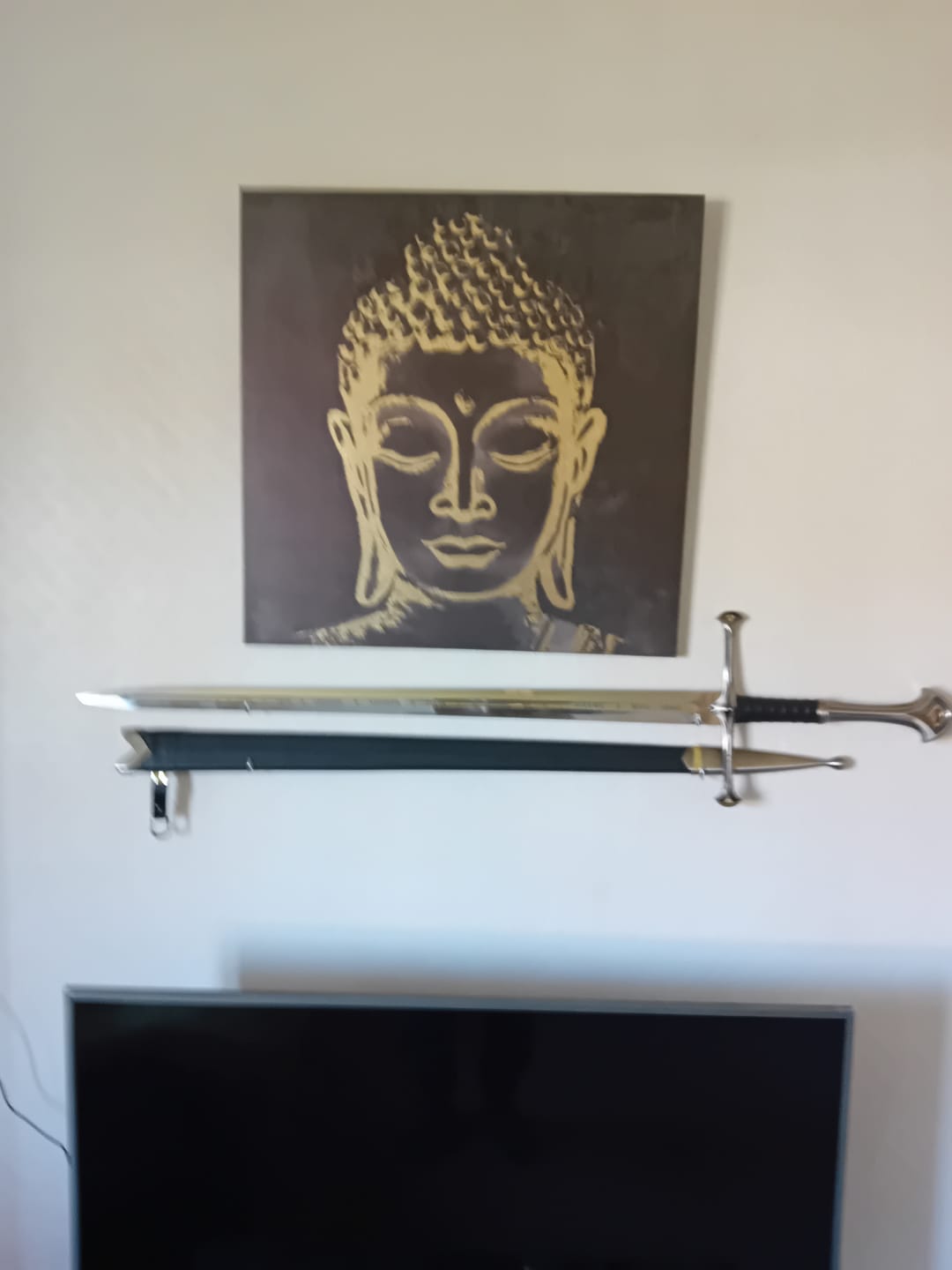 Customer photo review of The Lord Of The Rings - Deluxe Anduril With Display Plaque & Scabbard