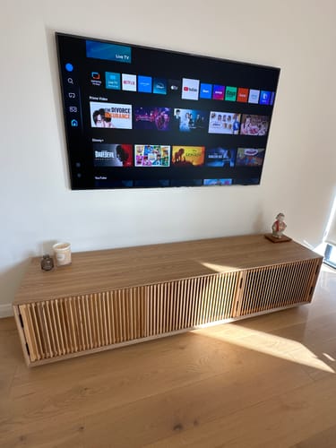 Customer photo review of Dahlia 2m Wooden TV Entertainment Unit - Natural Ash