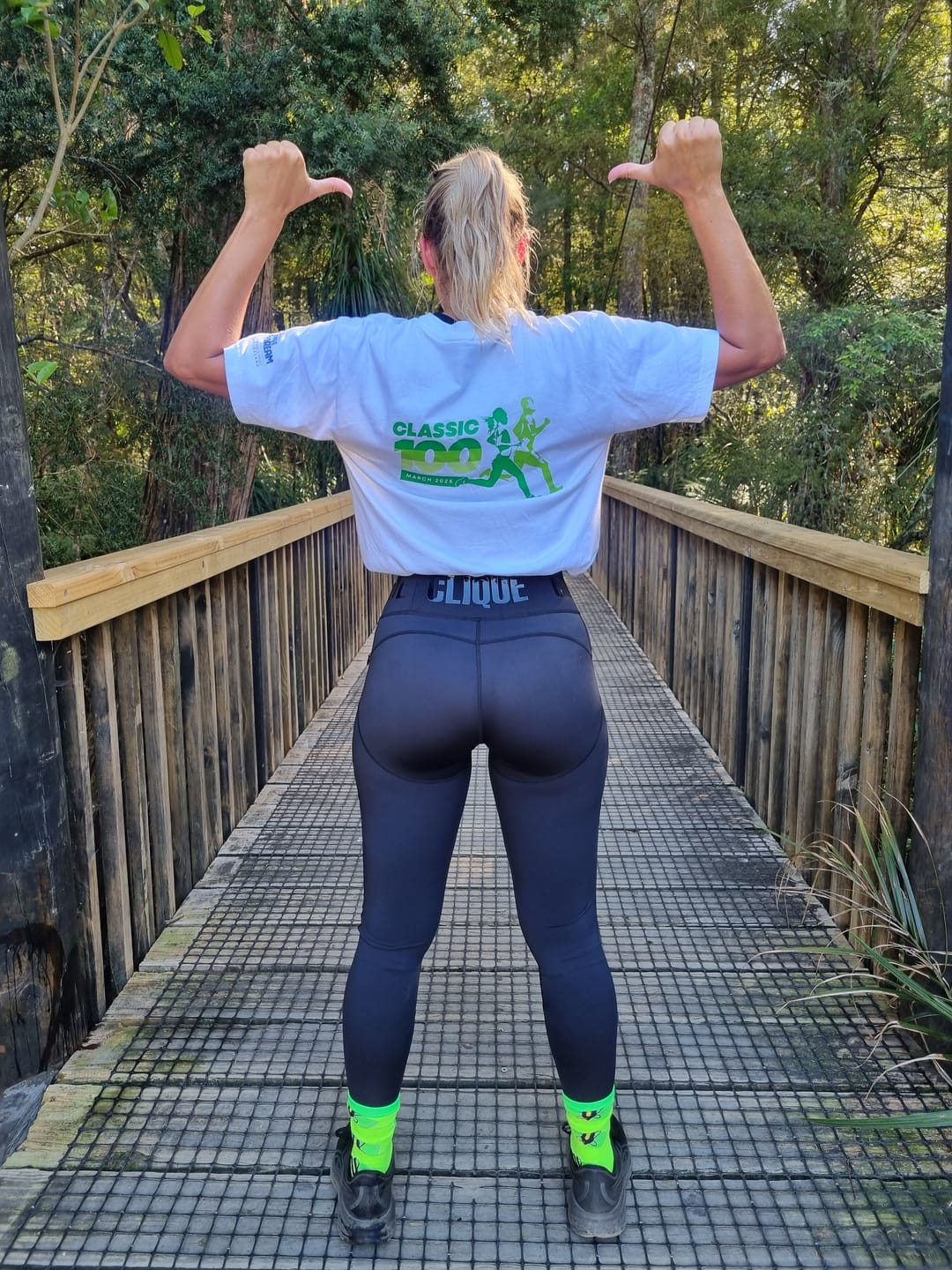 Customer photo review of CLQ Zone Compression Tights - Stealth