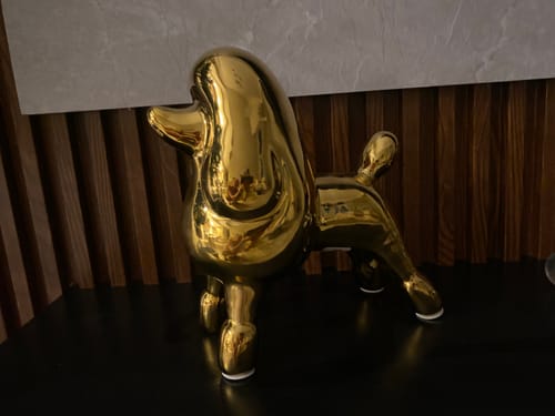 Customer photo review of Gold Standing Dog -A Fa-D21071A