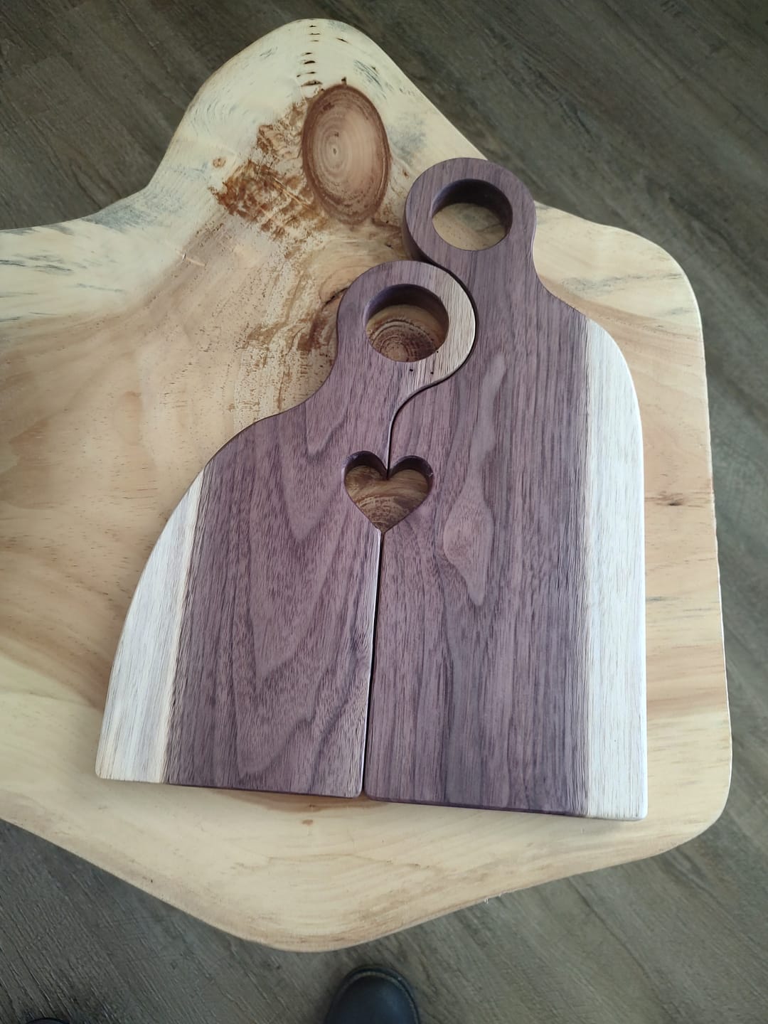Customer photo review of 15.75x11.5x1" Small Romeo & Juliet Nesting Serving Board Set 3 Silicone Mold