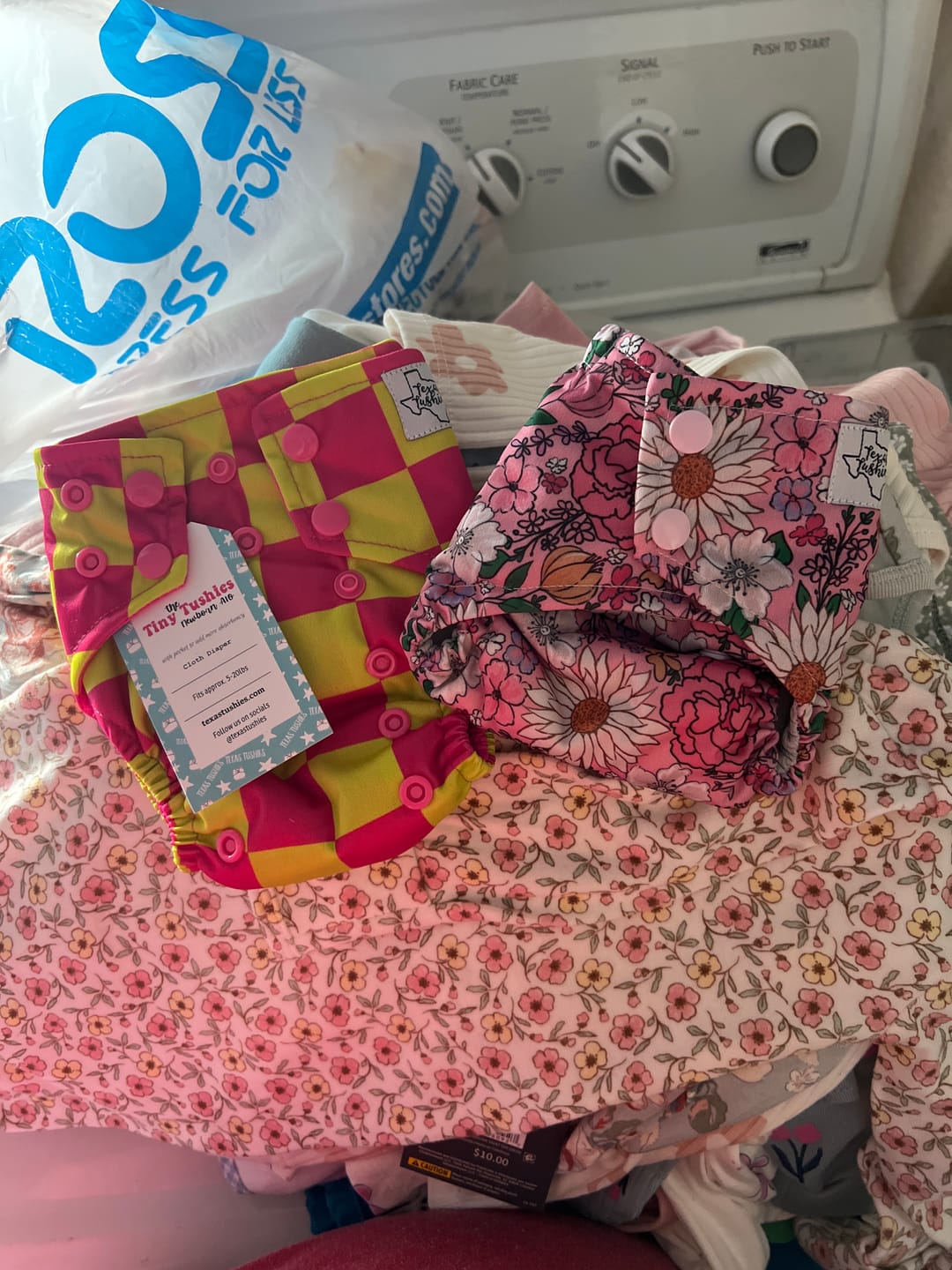 Customer photo review of Mystery Cloth Diaper Deals