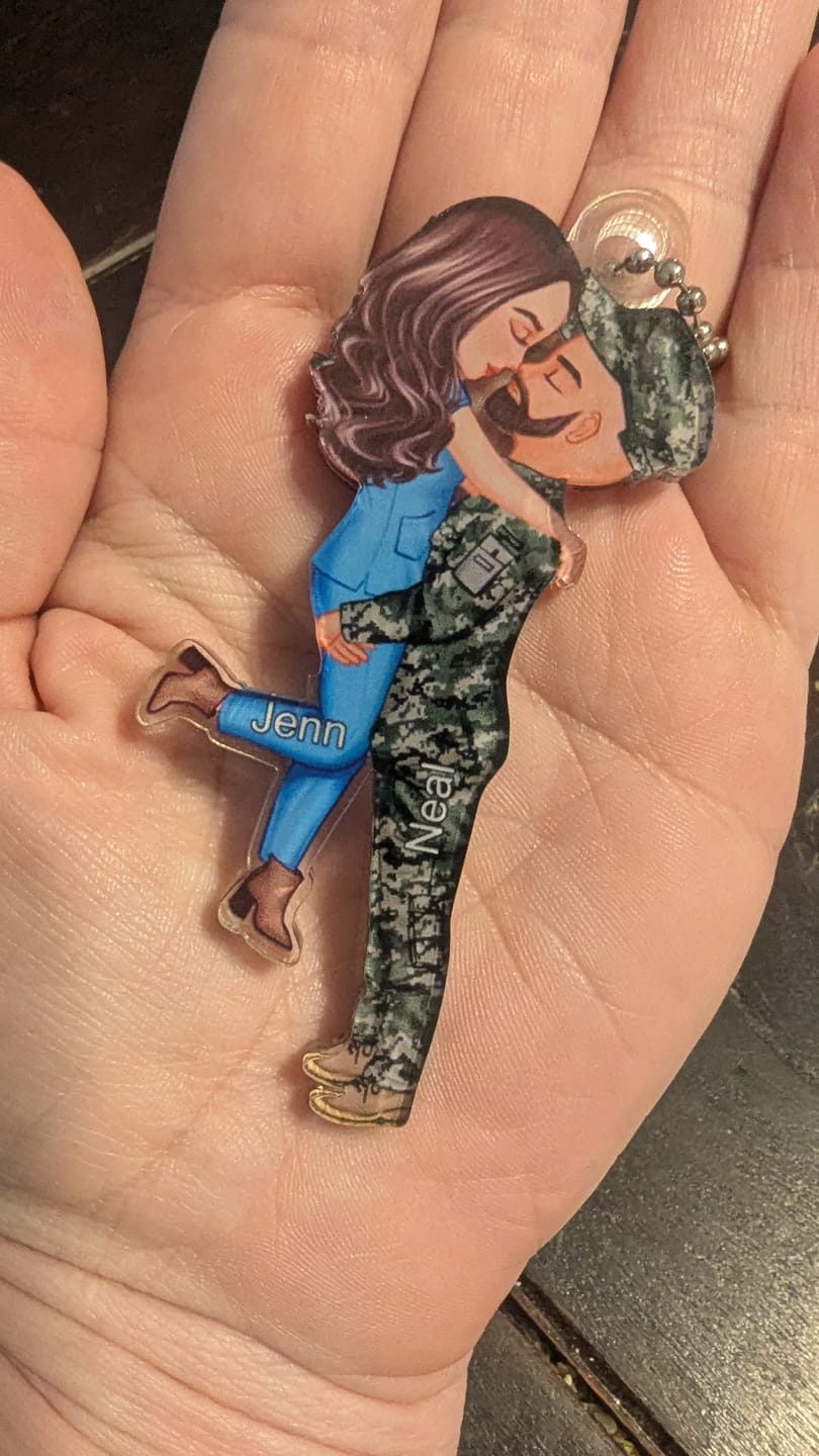 Customer photo review of Personalized Ornament, Couple Portrait, Firefighter, Nurse, Police Officer, Teacher, Gifts by Occupation