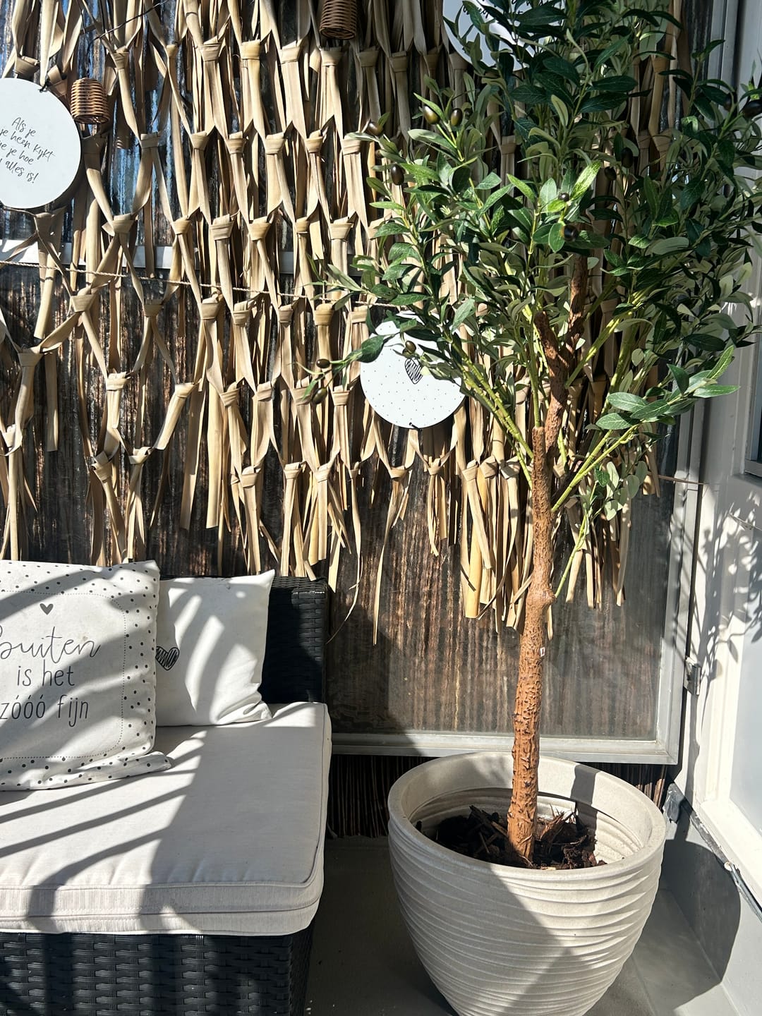 Customer photo review of Kunst Olijfboom 150cm