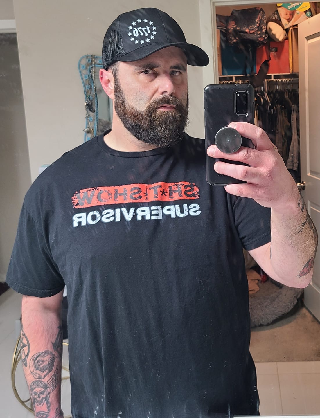 Customer photo review of Sh*t Show Supervisor T-Shirt