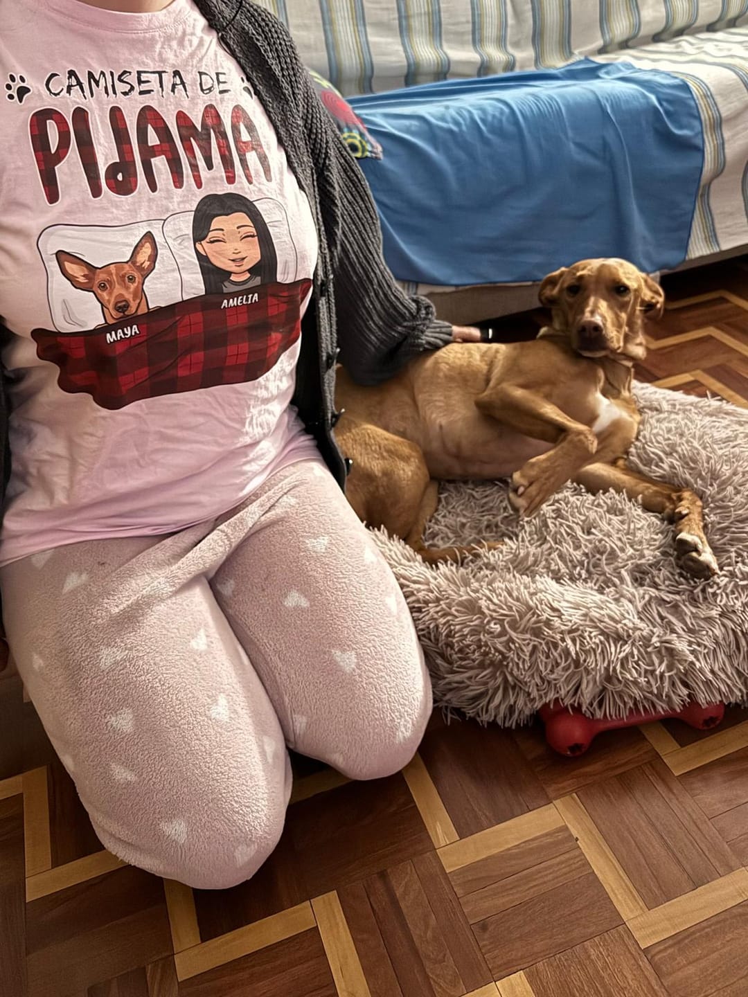 Customer photo review of Mi camiseta de pijama - Camiseta personalizada