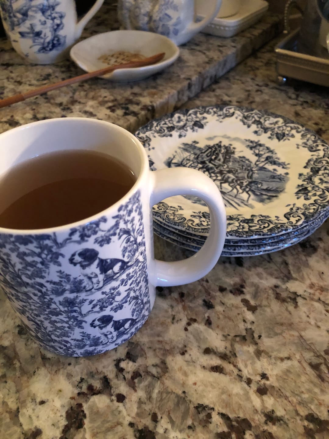 Customer photo review of Beagle French Toile de Jouy Mug