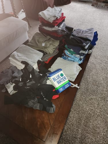 Customer photo review of Our Detergent Sheets