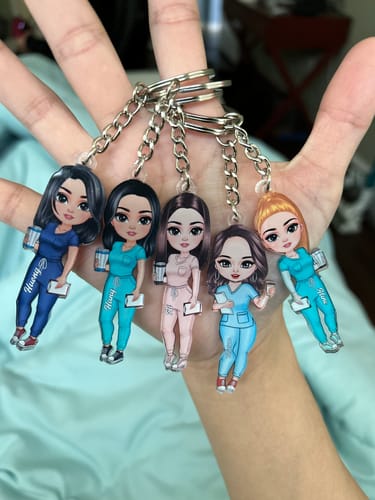 Customer photo review of Nurse's Day, Appreciation Gift For Nurse - Personalized Keychain