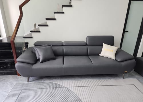 Customer photo review of Sofa văng da 3 chỗ tựa gật gù - DORIAN