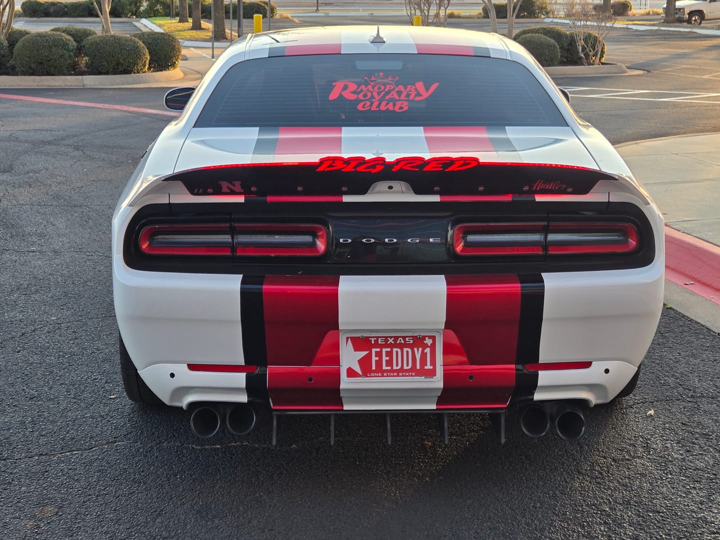 Customer photo review of Glossy Metallic Vampire Red Vinyl Wrap