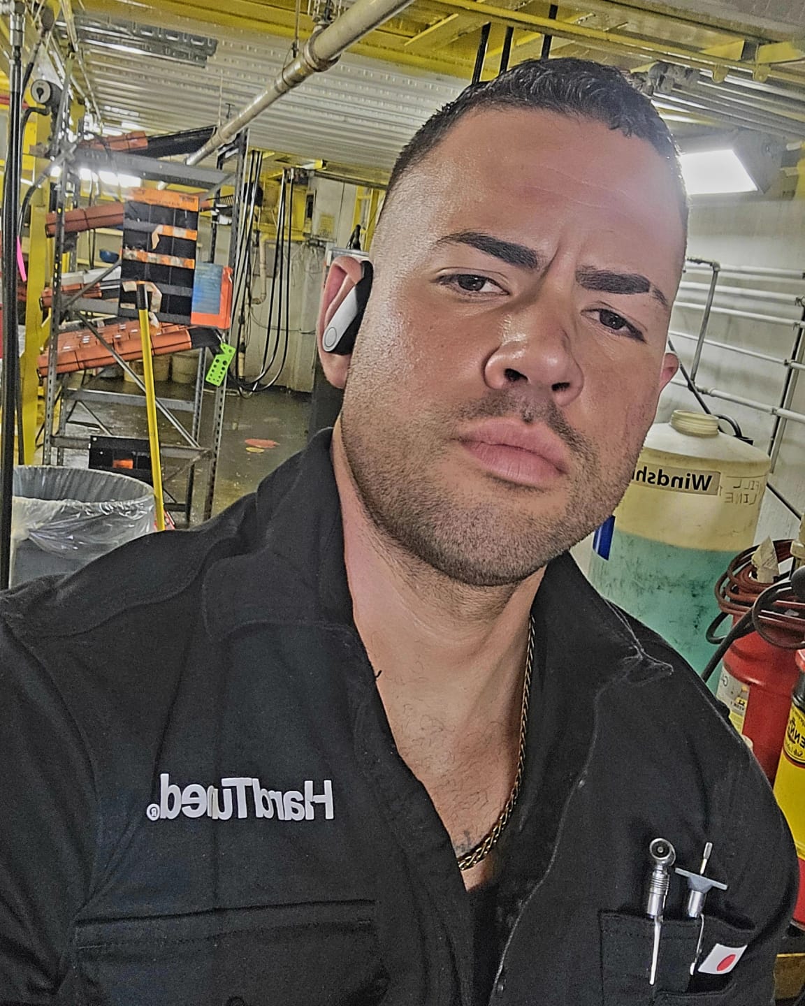 Customer photo review of Hardtuned Short Sleeve Work Shirt - Black