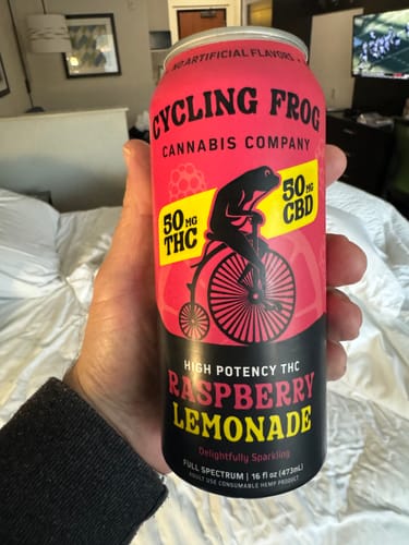 Customer photo review of Sparkling THC Raspberry Lemonade, 4pk