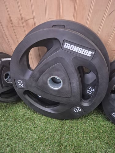 Customer photo review of Disco de 3 Agarres IRONSIDE (2.5 a 20 kg)