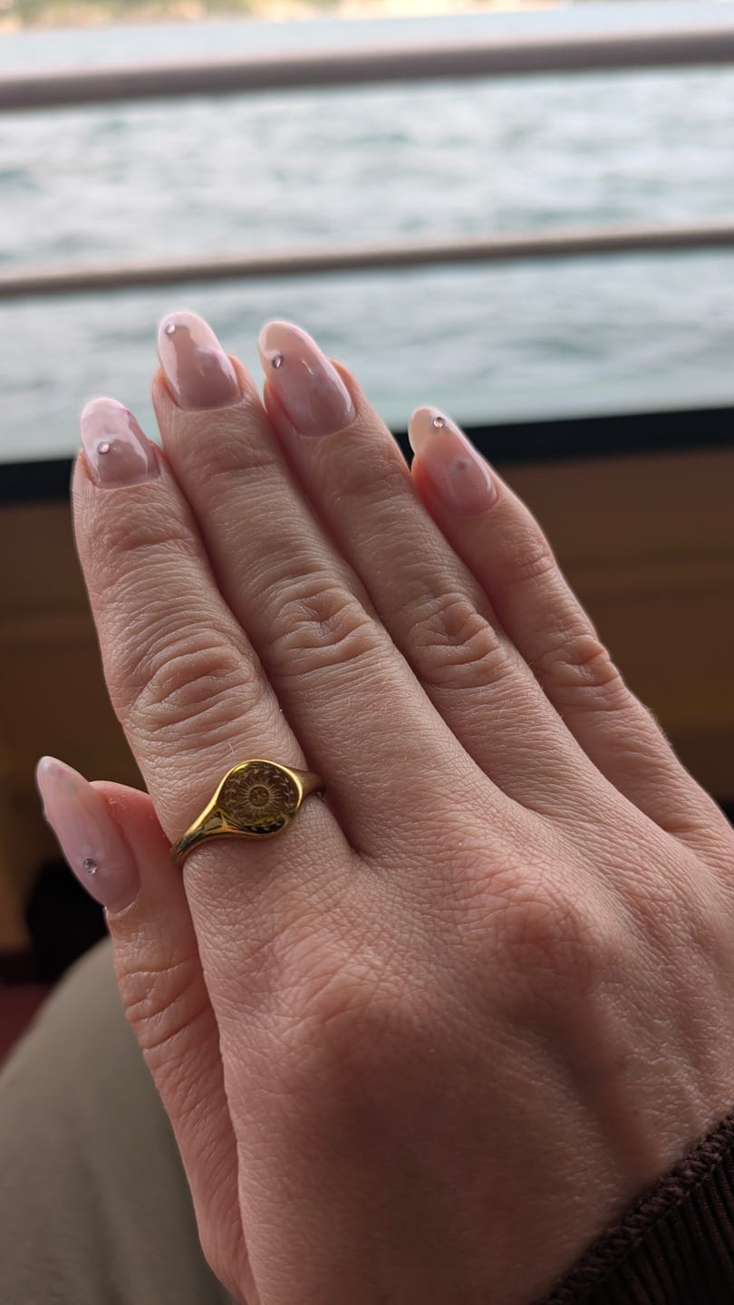 Customer photo review of Summer Solstice Gold Ring
