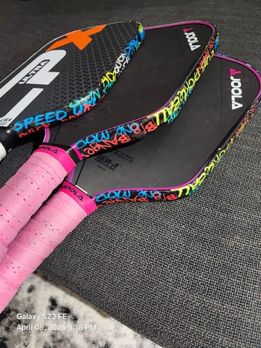Customer photo review of Graffiti Edge Tape (3 pack) - Pickleball Paddle Edge Tape