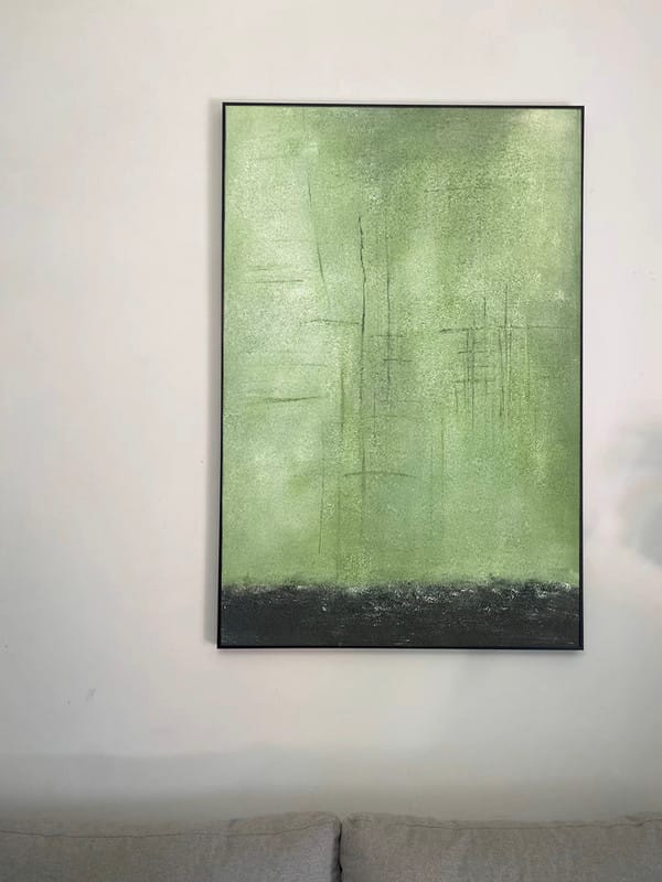Customer photo review of Abstract Painting Canvas #AP065