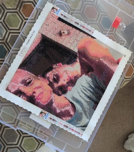 Customer photo review of Custom Diamond Painting