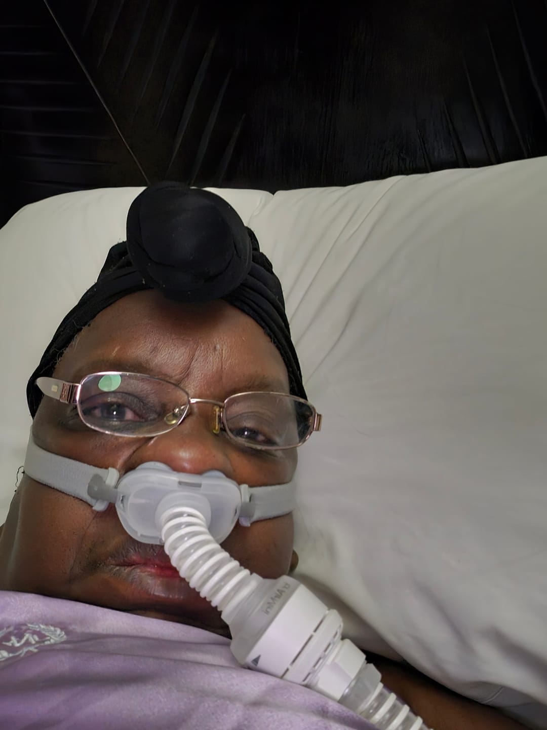 Customer photo review of ResMed AirFit™ P10 Nasal Pillow CPAP Mask Complete System with AirMini™ Setup Pack
