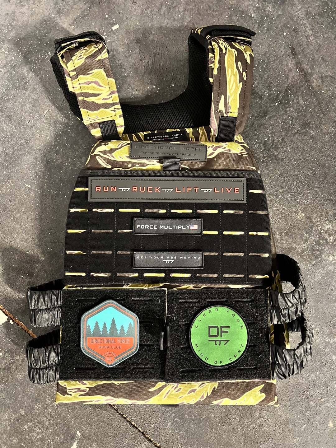 Customer photo review of Centurion Weight Vest - Phoenix Tiger Stripe