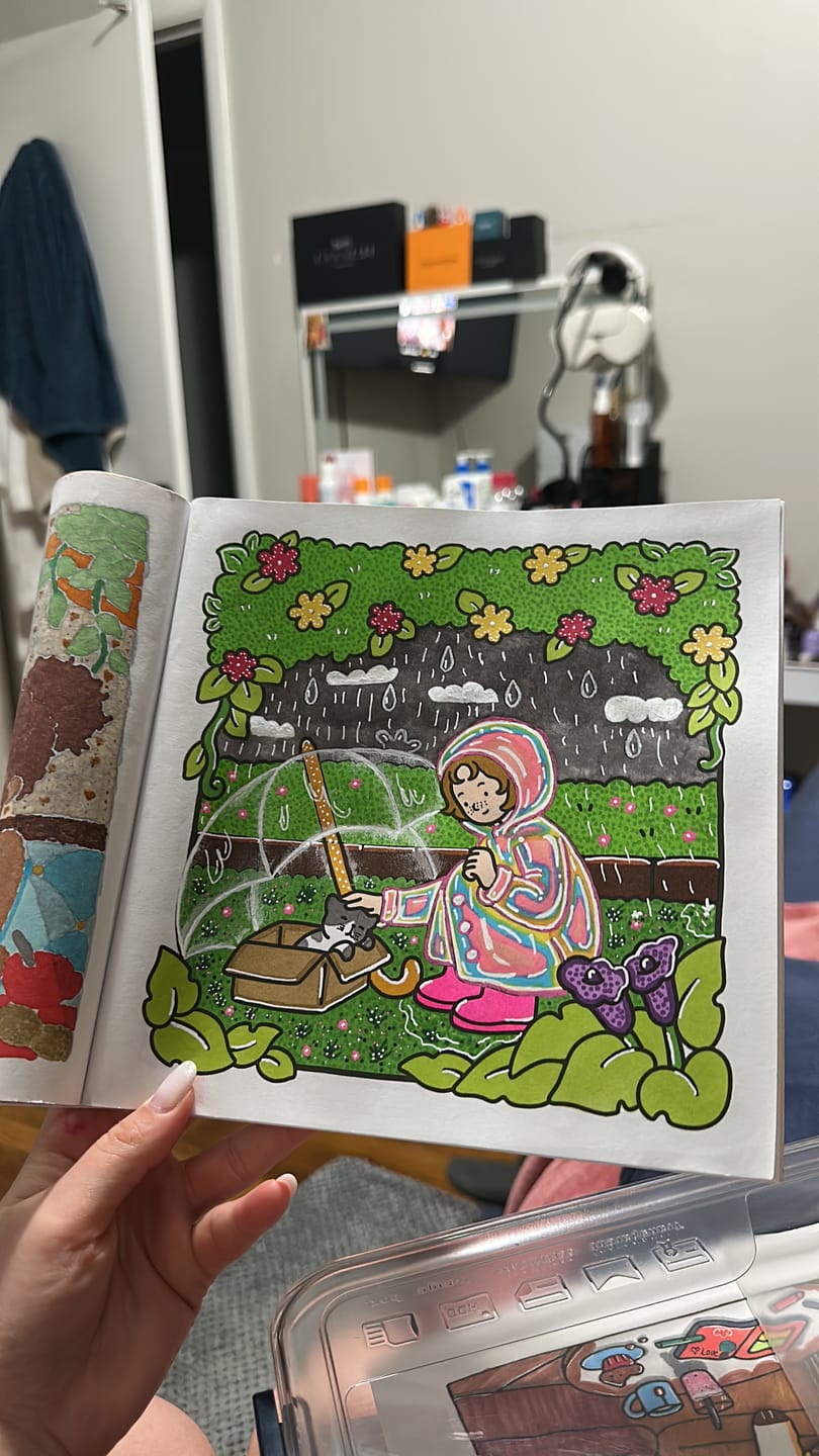 Customer photo review of Ohuhu Honolulu 6 Colors Dual Tips Alcohol Art Markers