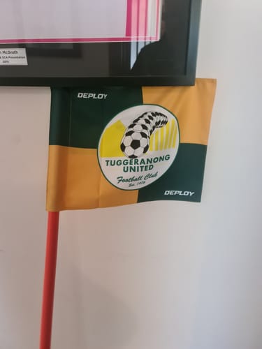 Customer photo review of Custom Corner Flag
