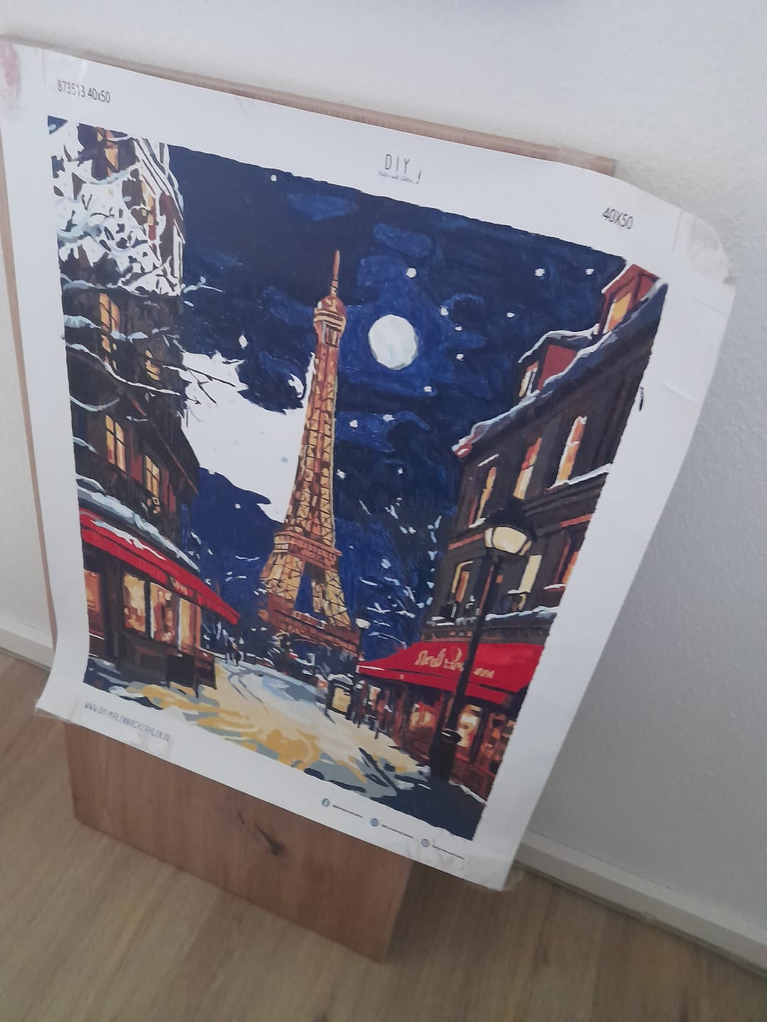 Customer photo review of Malen nach Zahlen - Weihnachten in Paris