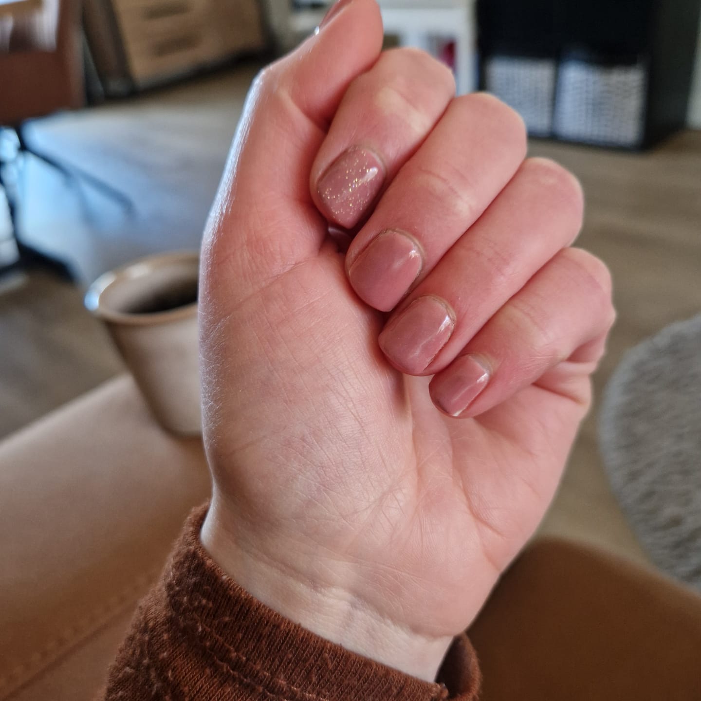 Customer photo review of Auburn Umber Dipping Powder