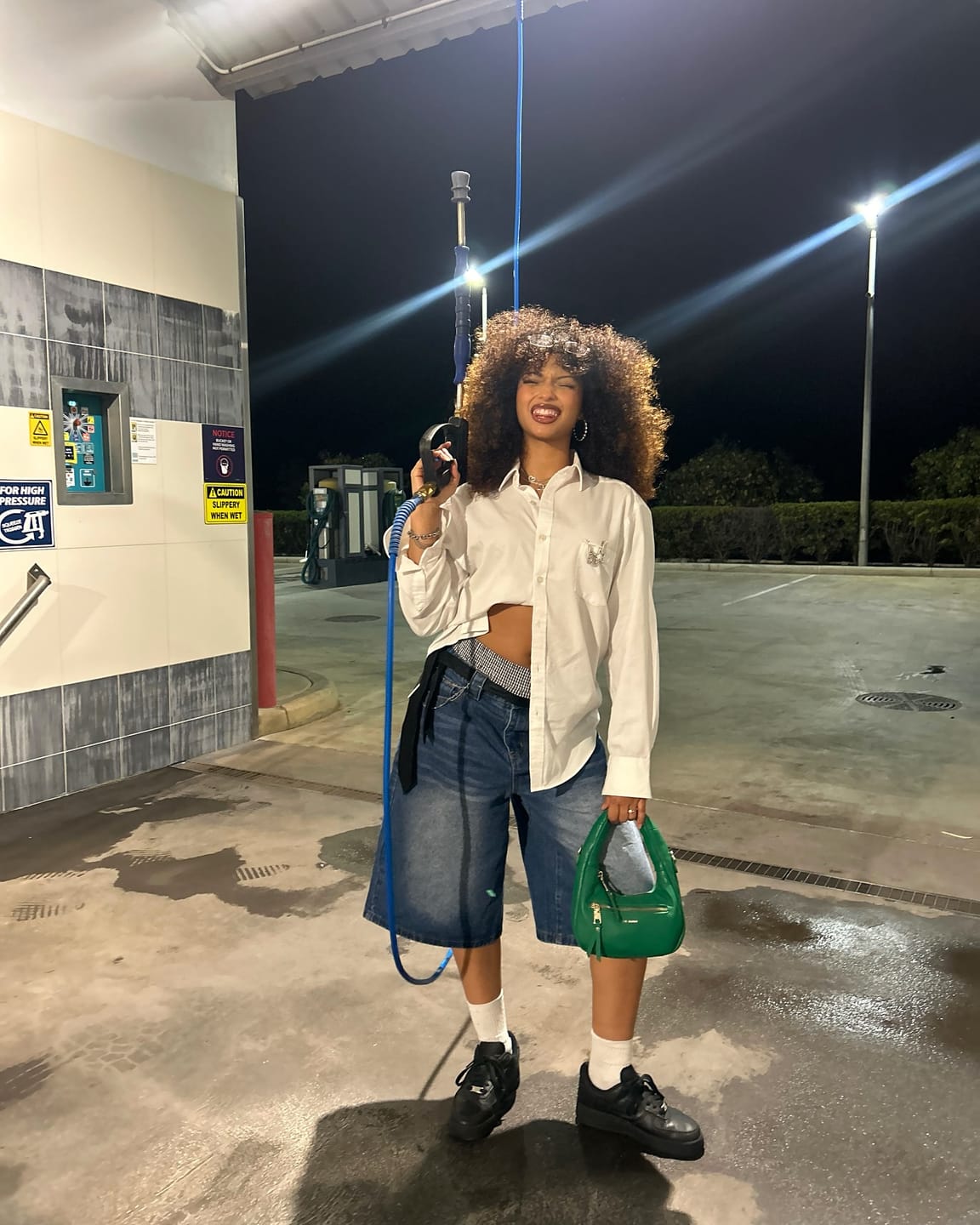 Customer photo review of Aelfric Eden Double Waist Longline Jorts