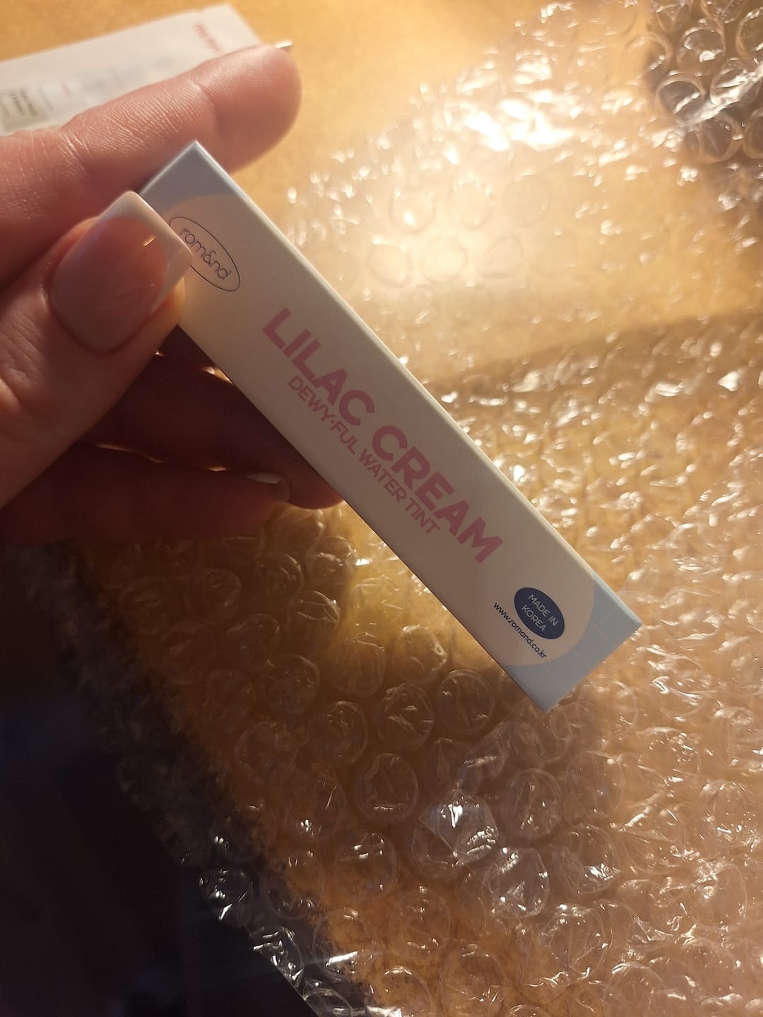 Customer photo review of Glancēta mitrinošā tinte lūpām Rom&nd Dewyful Water Tint