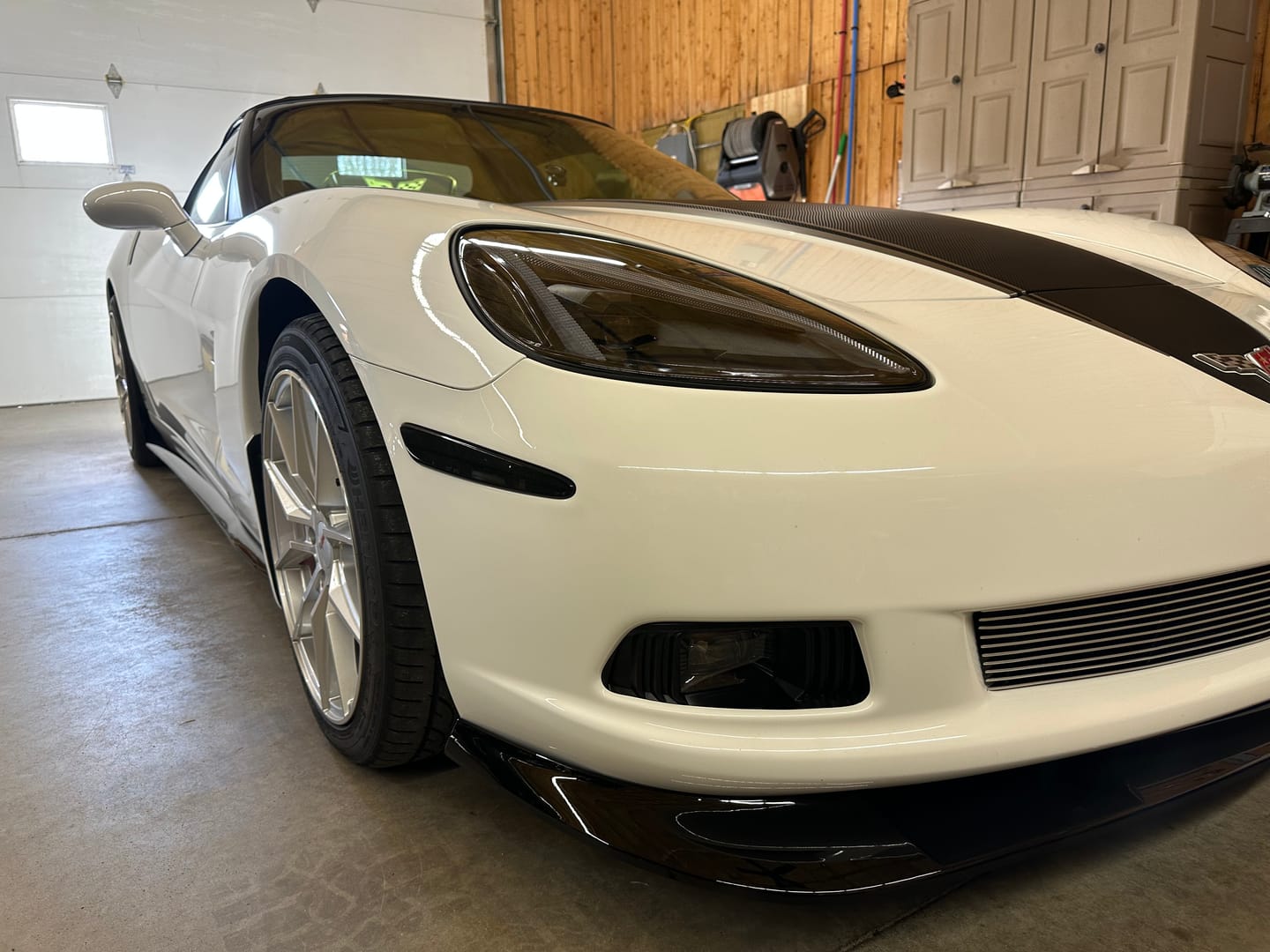 Customer photo review of Corvette C6 Base Model Extended Front Splitter Lip & Side Skirts Rocker Panels
