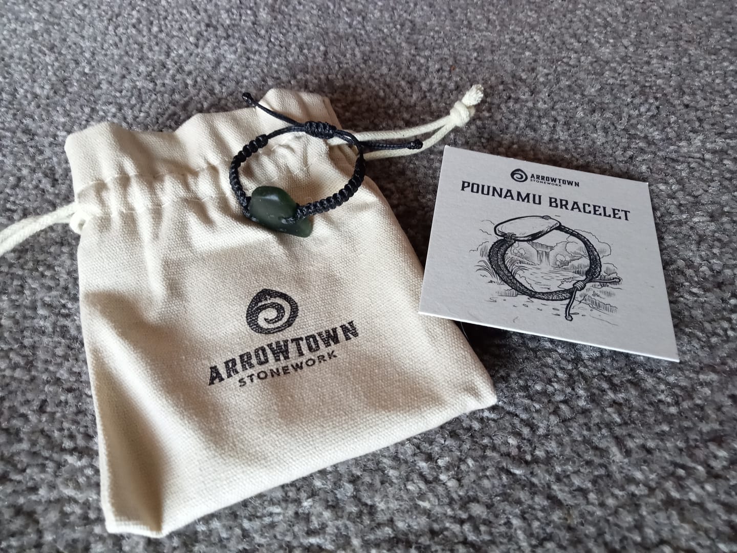 Customer photo review of Greenstone Bracelet
