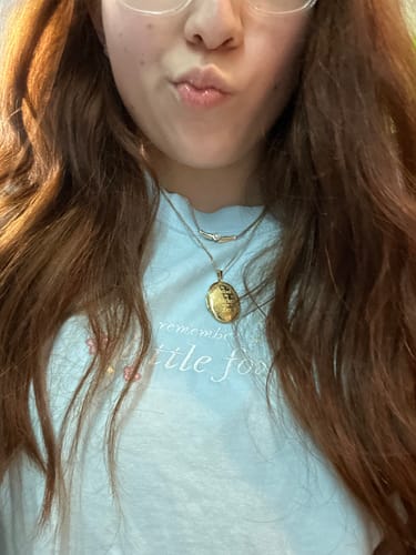 Customer photo review of *IMPERFECT* The Archer & The Fox Locket