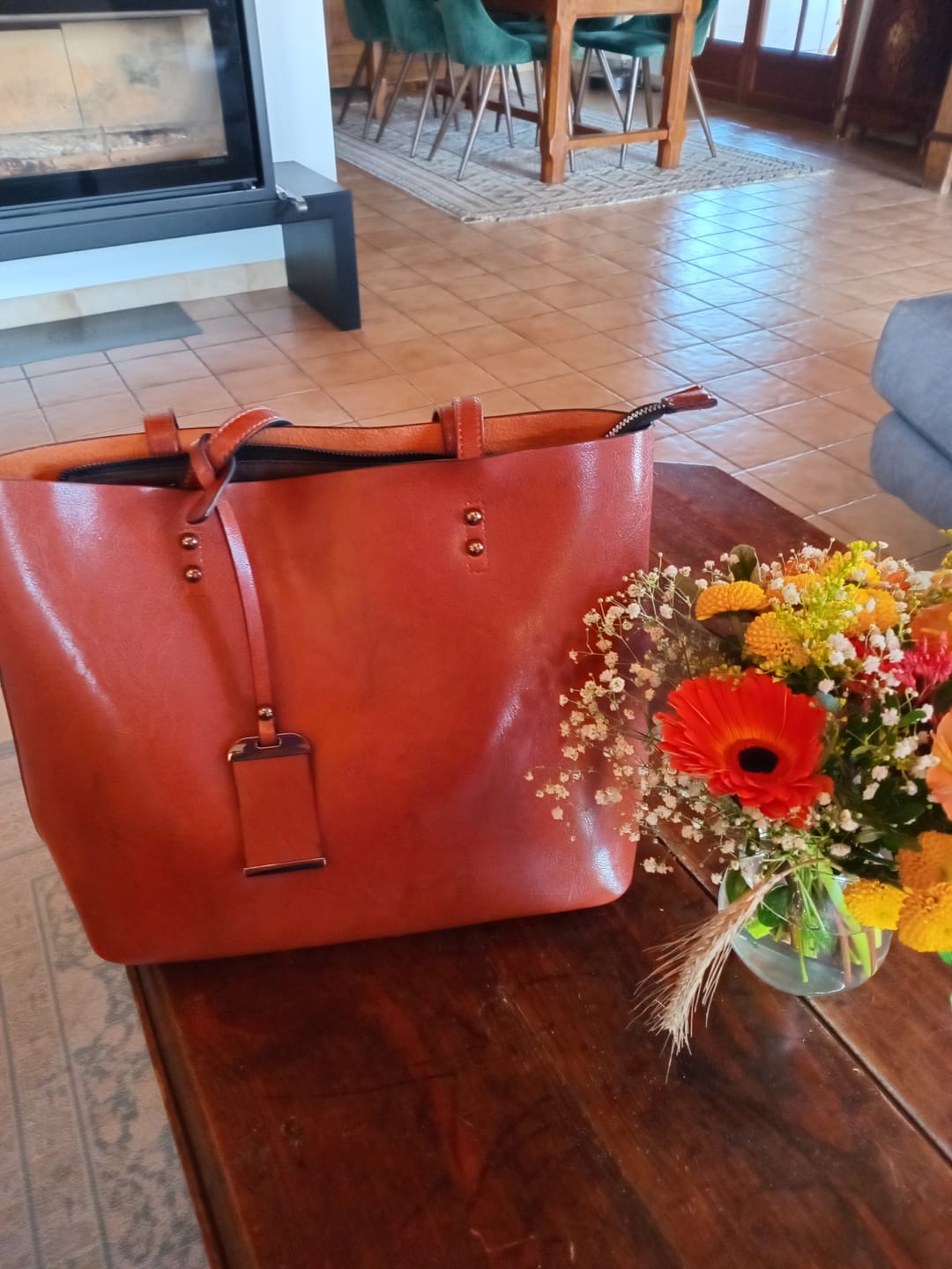 Customer photo review of Sac Cabas Cuir Angelina