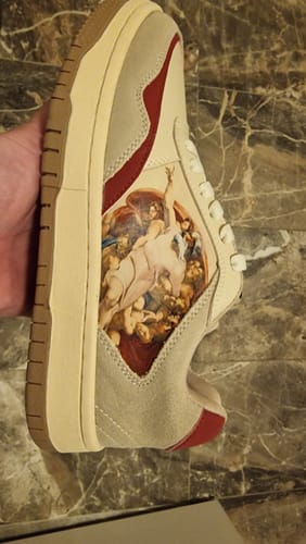 Customer photo review of The Creation of Adam Sneakers
