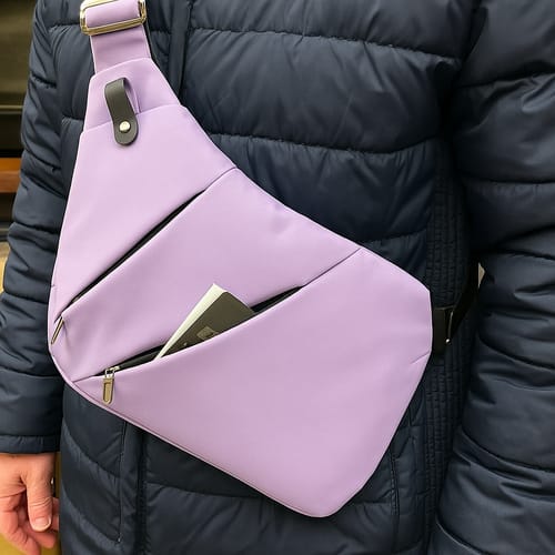 Customer photo review of SafeTravel - תיק צד מהפכני נגד גניבות