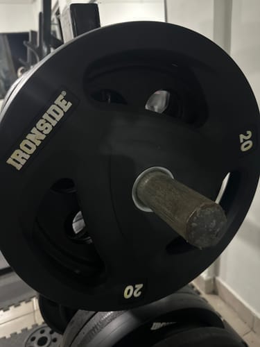 Customer photo review of Disco de 3 Agarres IRONSIDE (2.5 a 20 kg)