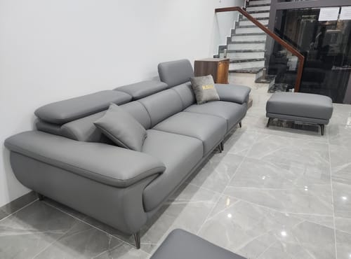Customer photo review of Sofa văng da 3 chỗ tựa gật gù - DORIAN