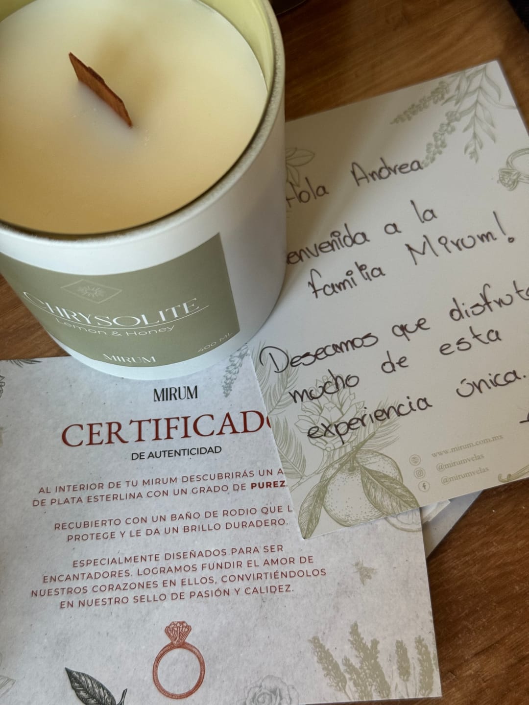 Customer photo review of CHRYSOLITE